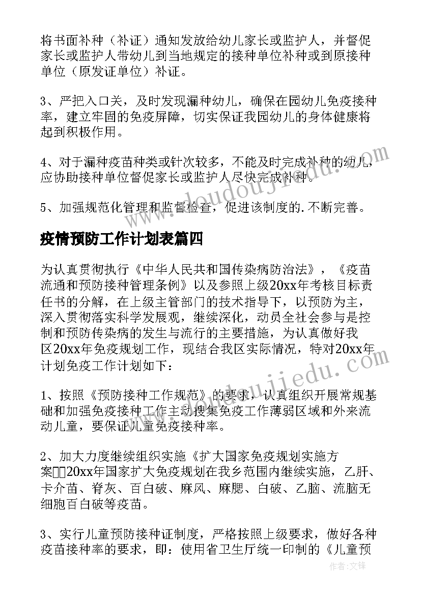 2023年疫情预防工作计划表 预防近视工作计划(汇总10篇)