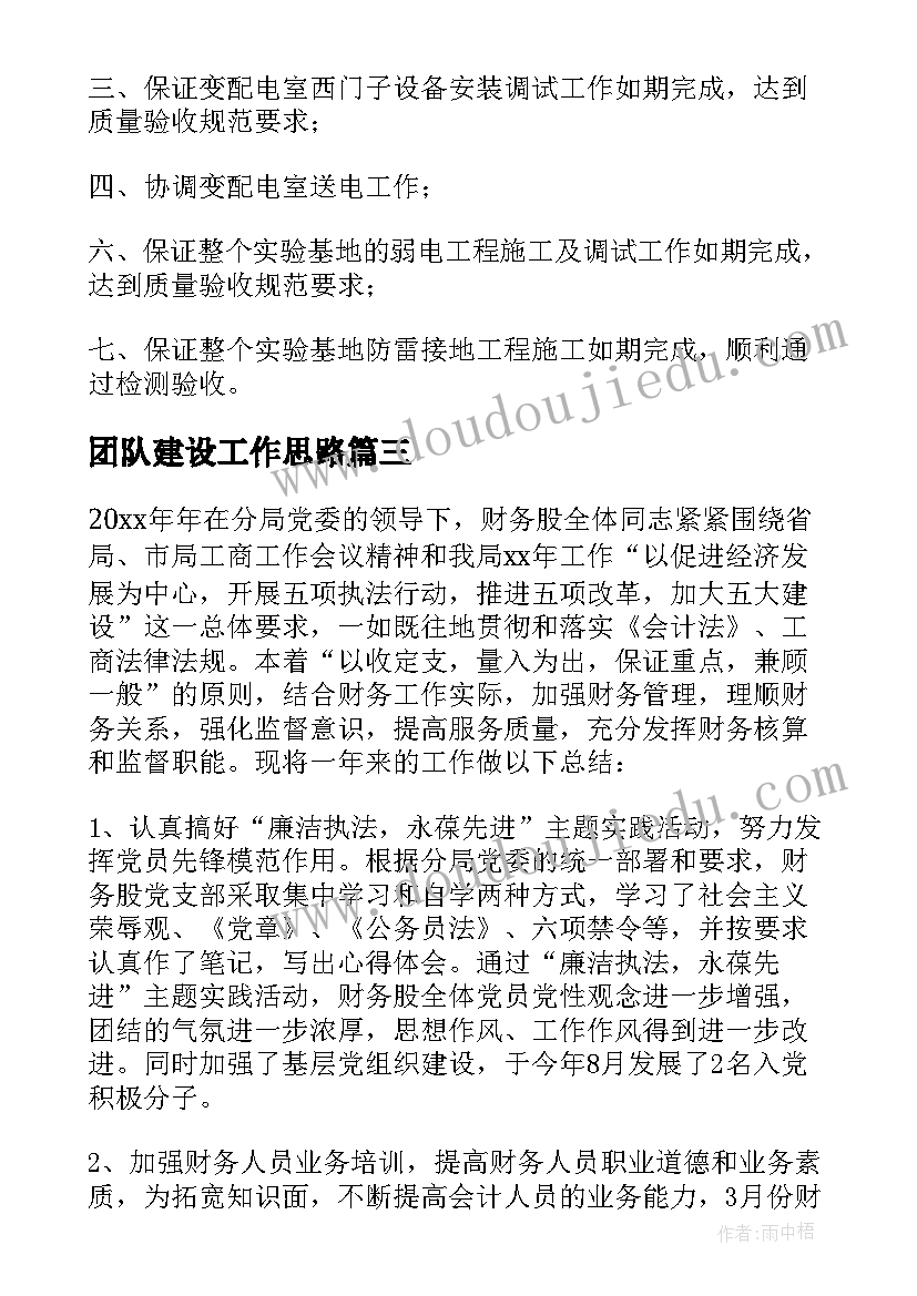 团队建设工作思路 单位团队建设提升工作计划热门(模板5篇)