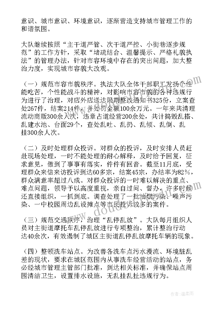 城市执法大队工作计划(优质5篇)