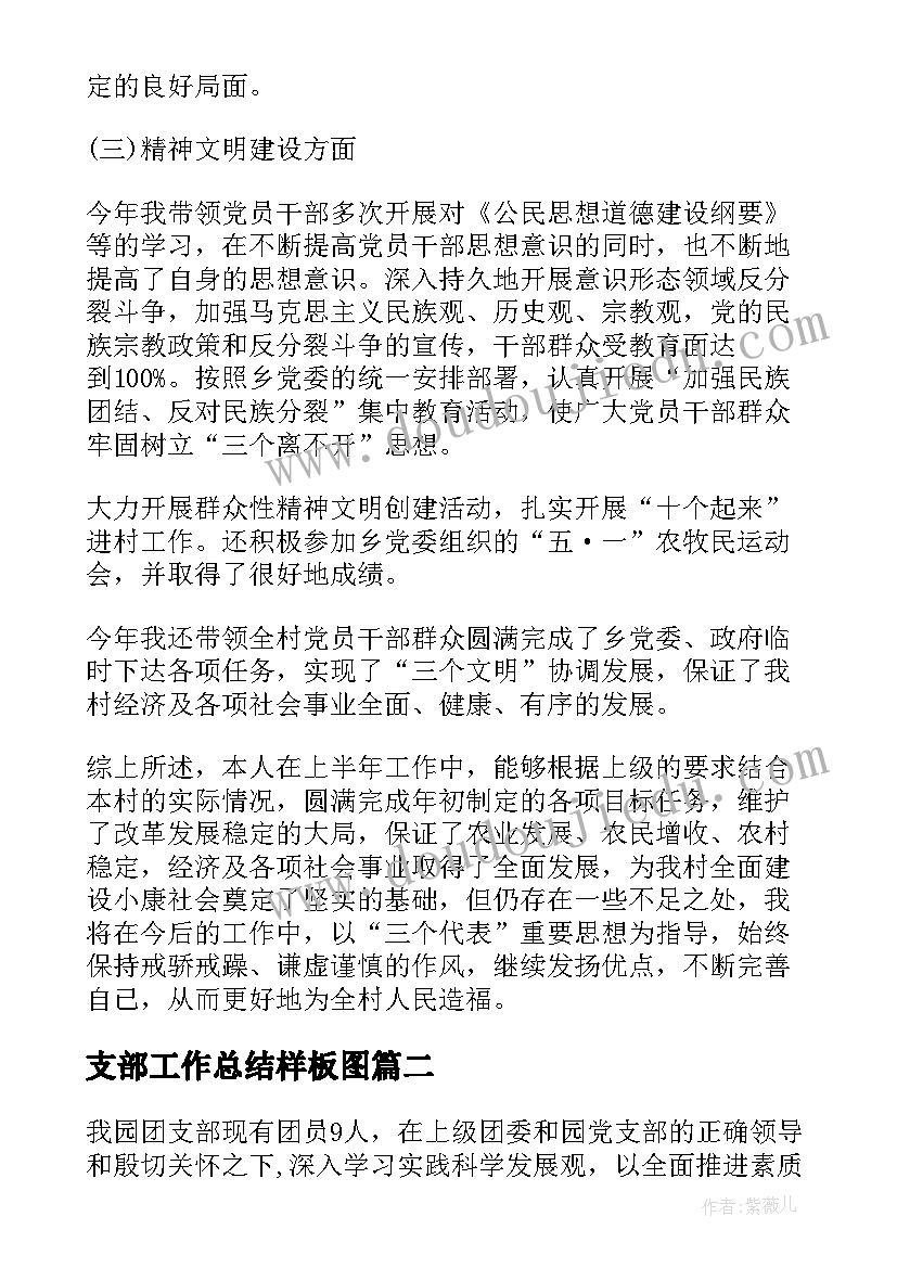 2023年支部工作总结样板图 支部工作总结(模板5篇)