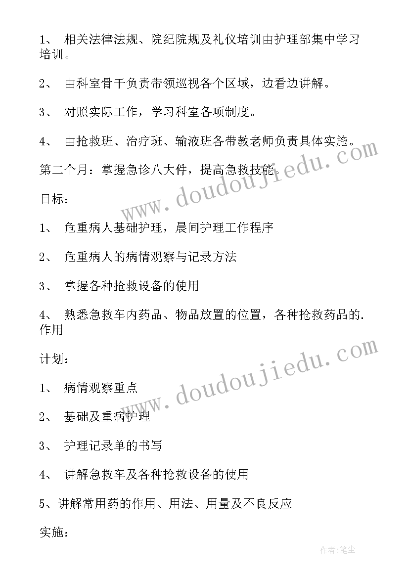 最新急诊重症患者救治策略 急诊护士工作计划(优质5篇)