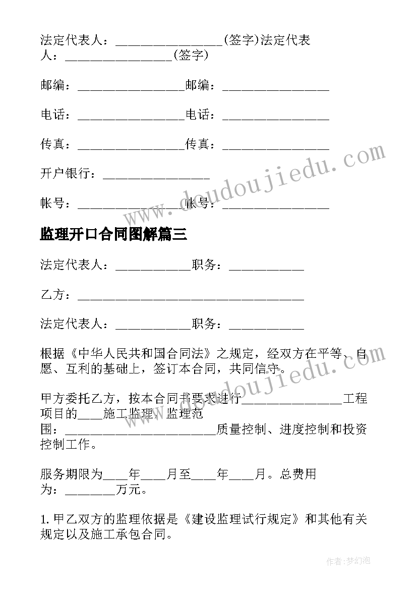 2023年监理开口合同图解(模板5篇)