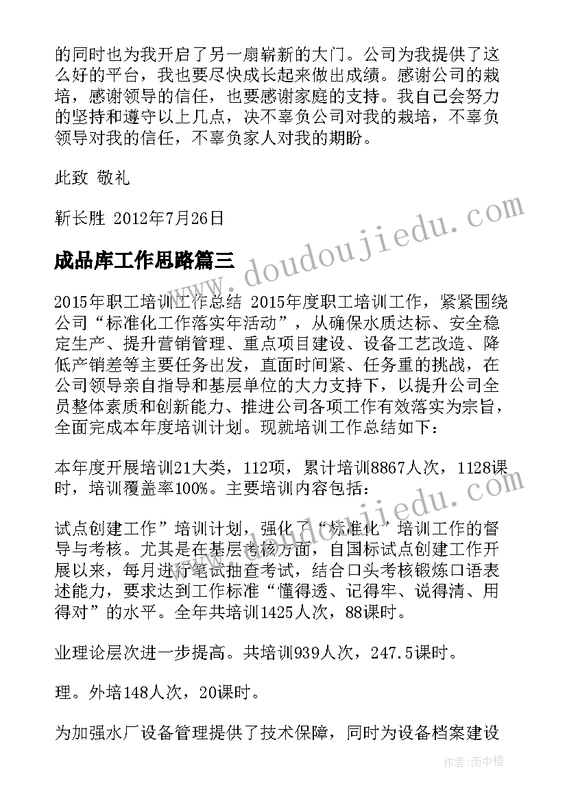 最新成品库工作思路 年度成品仓工作总结(精选5篇)