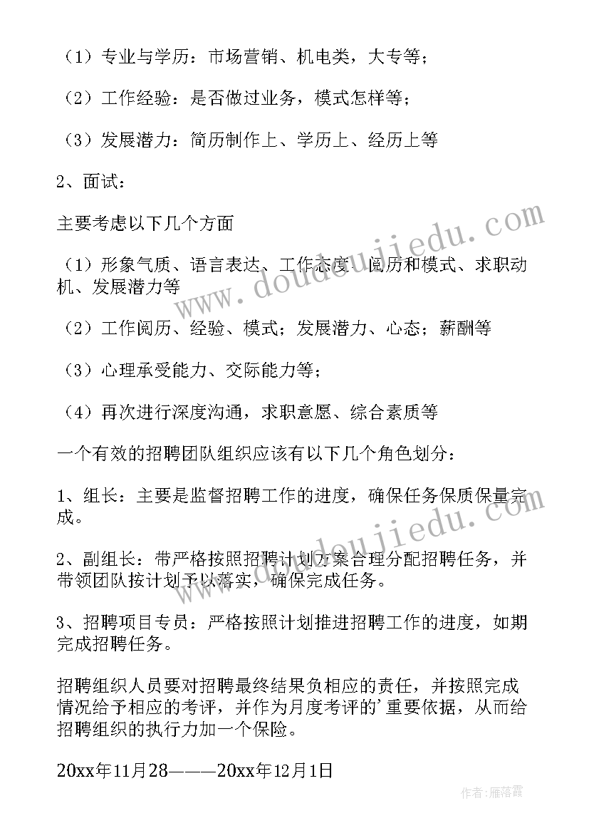 2023年公司的招聘方案 公司招聘方案(优质5篇)