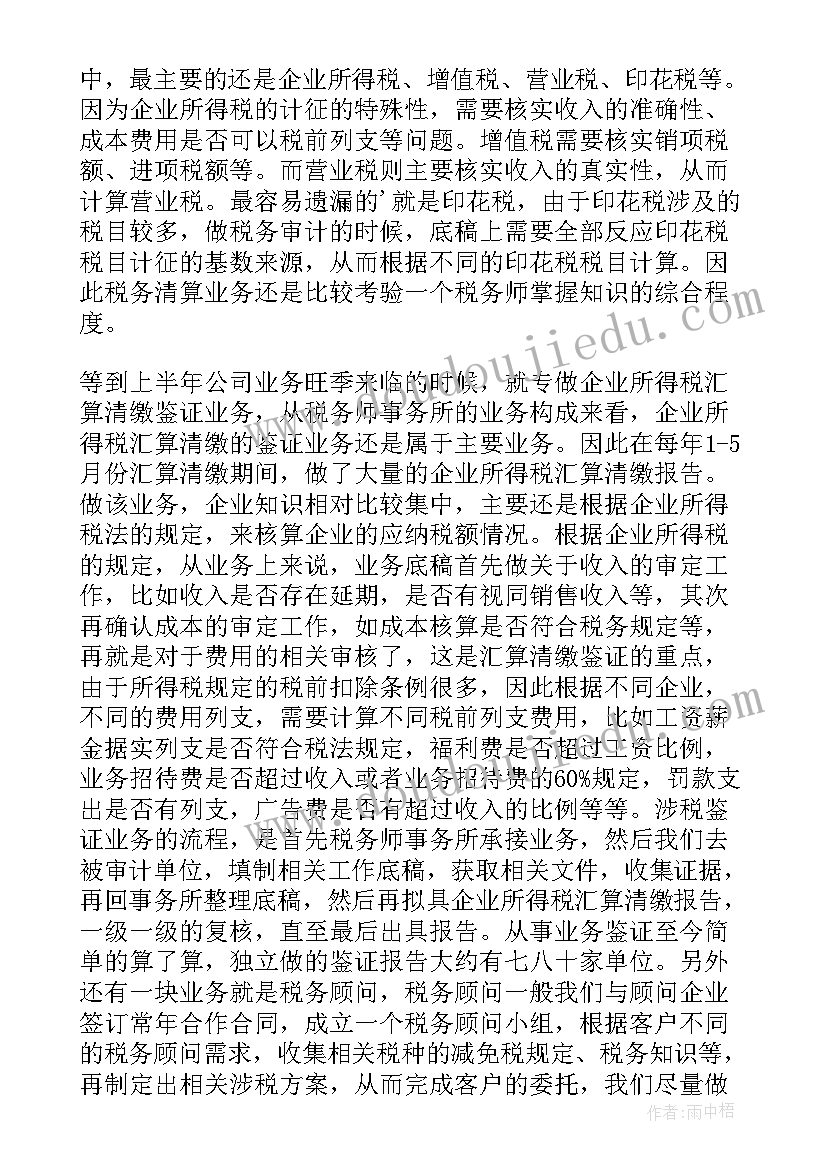 2023年税务师工作总结(模板5篇)