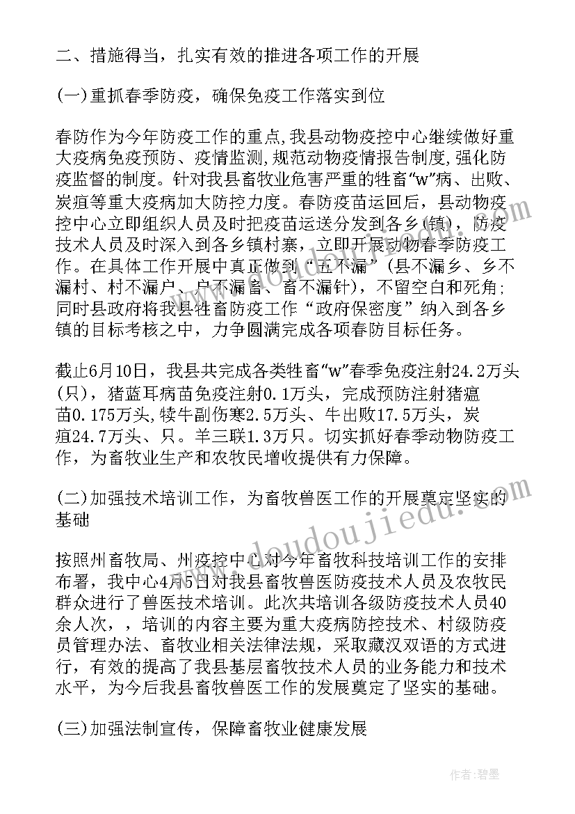 2023年动物内工作总结 动物工作总结(模板7篇)