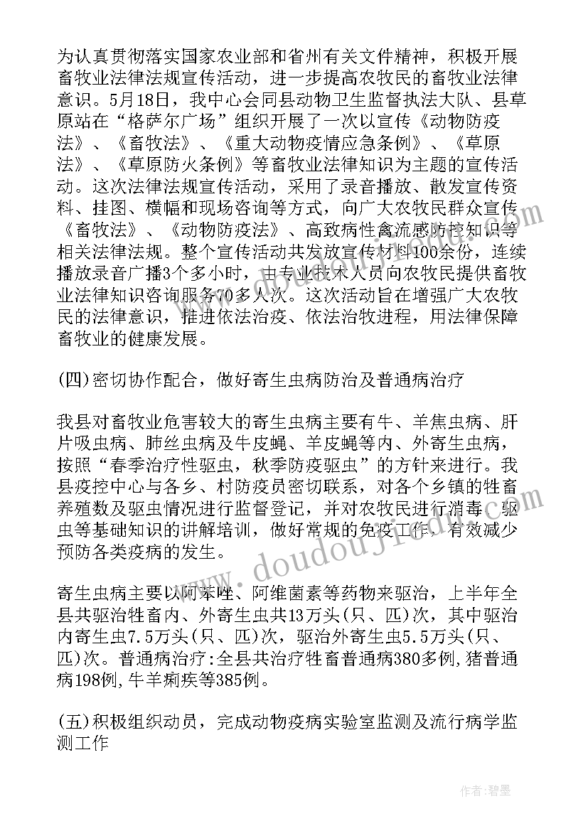 2023年动物内工作总结 动物工作总结(模板7篇)