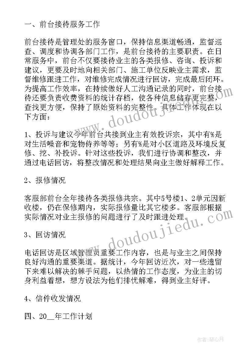 物业创城工作汇报 物业人员年终工作总结(模板5篇)