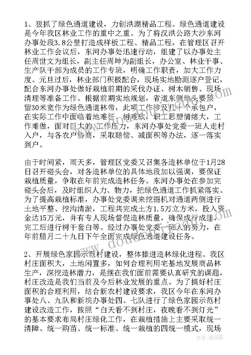 最新造林工作总结建议书 植树造林工作总结(通用9篇)