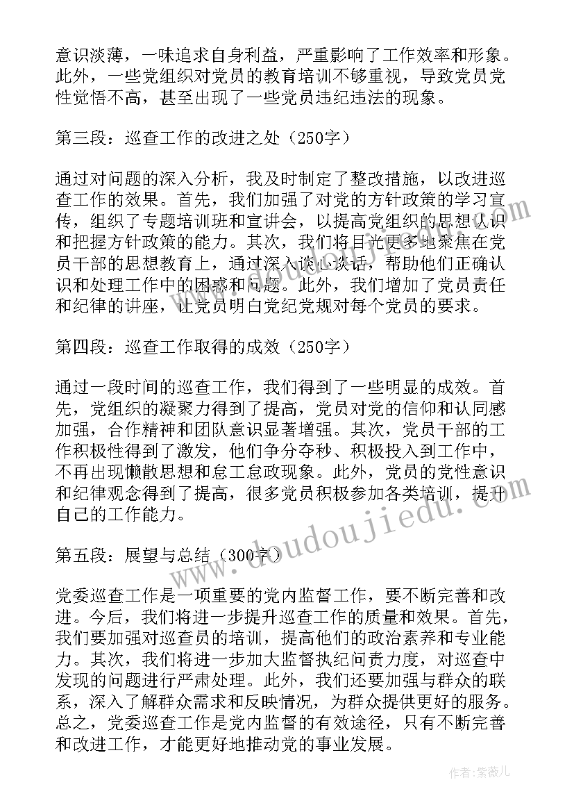 党政巡查心得体会(通用5篇)