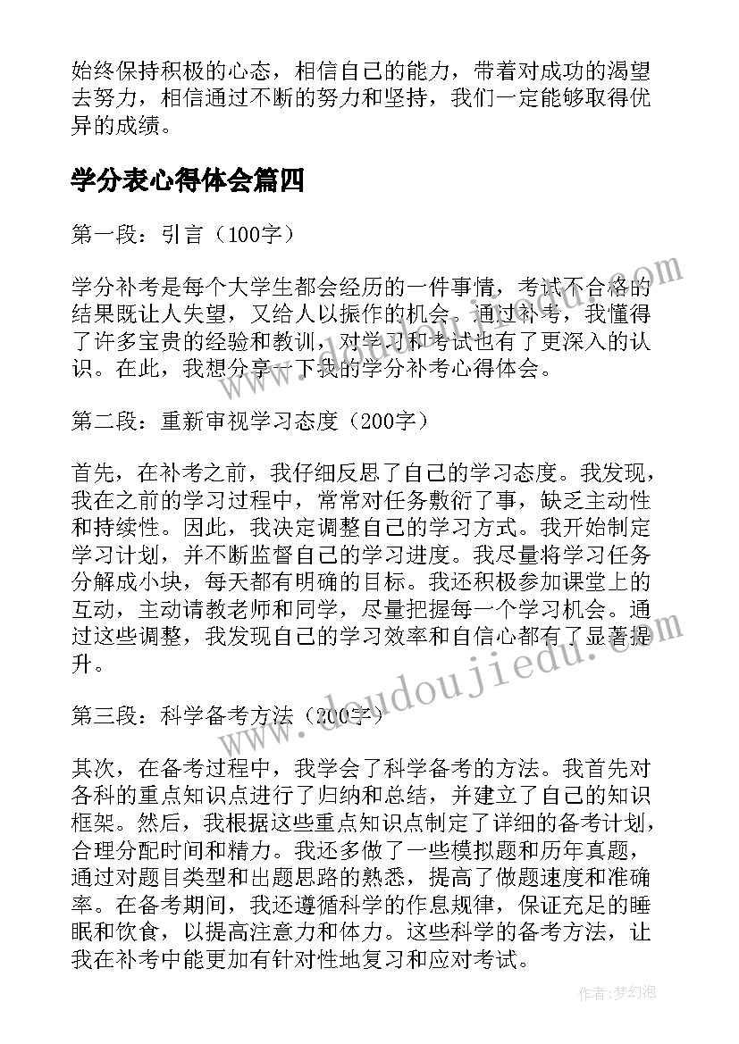 学分表心得体会 教师教学分析心得体会(大全9篇)