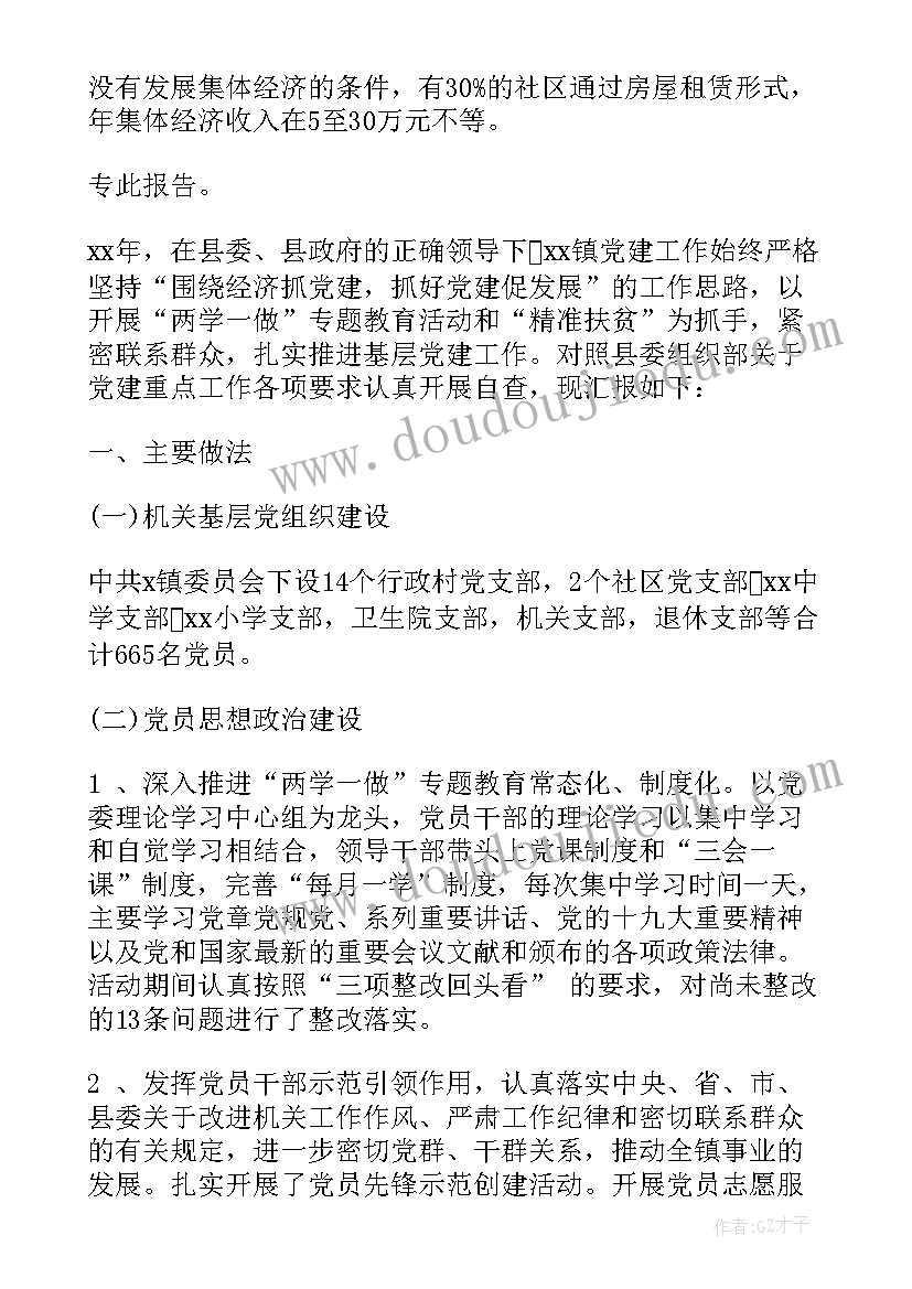 村基层党建自查报告(模板5篇)