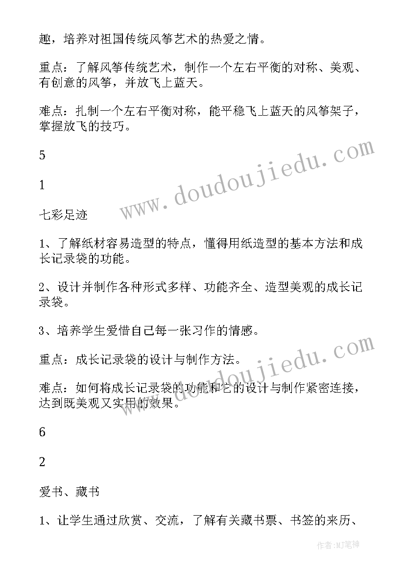 小学级美术教学计划 人教版小学美术教学计划(精选5篇)