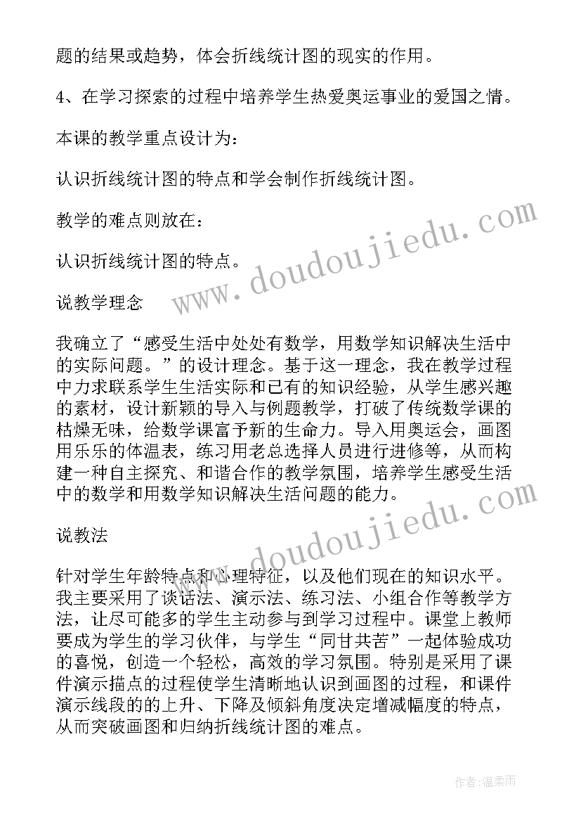 最新四年级下思品教案 人教版数学四年级折线统计图教学反思(优质5篇)