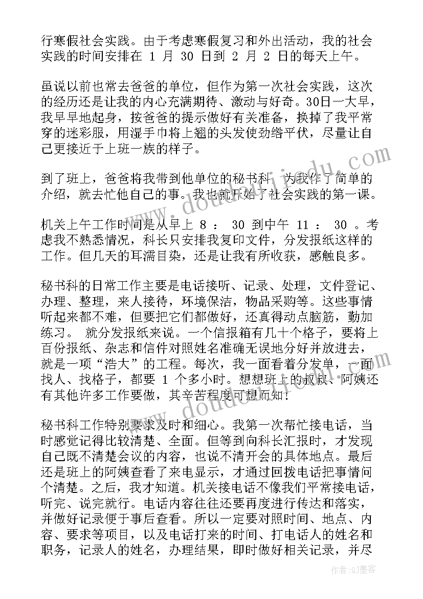 最新社会实践报告高一寒假(汇总5篇)