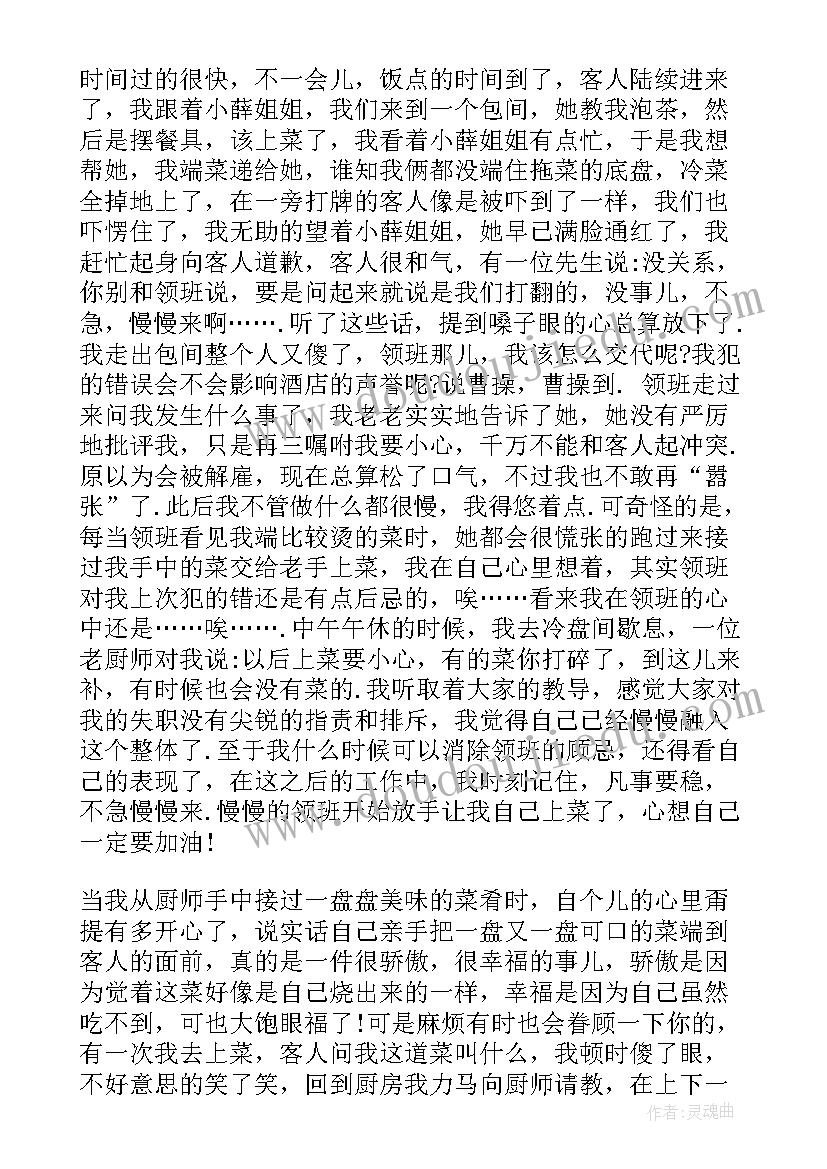 2023年大学生做服务员的实践报告(精选8篇)