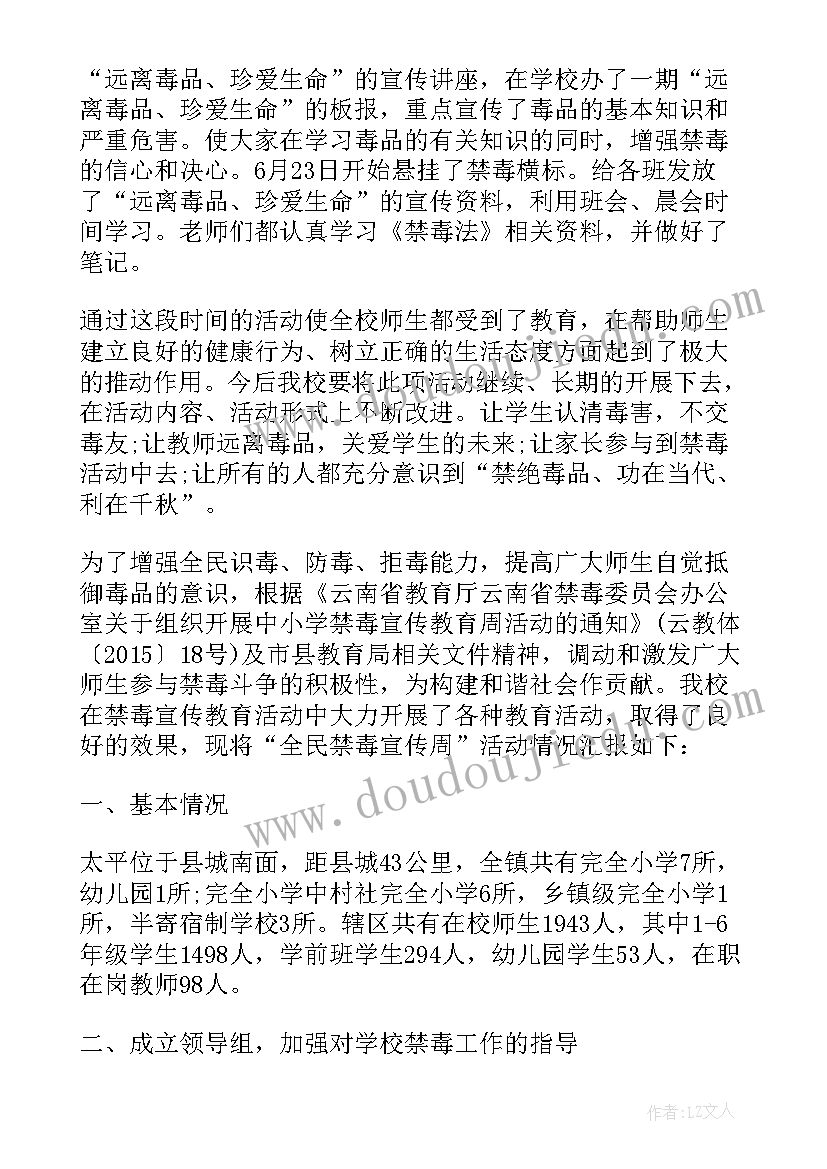 2023年学校禁毒签名简报 小学禁毒宣传月活动总结(汇总5篇)