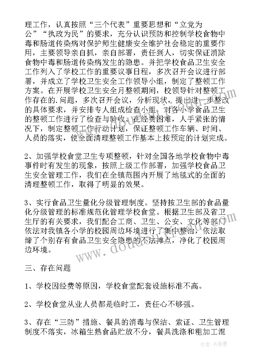 2023年学校卫生检查报告 学校卫生安全月自我检查报告(模板5篇)