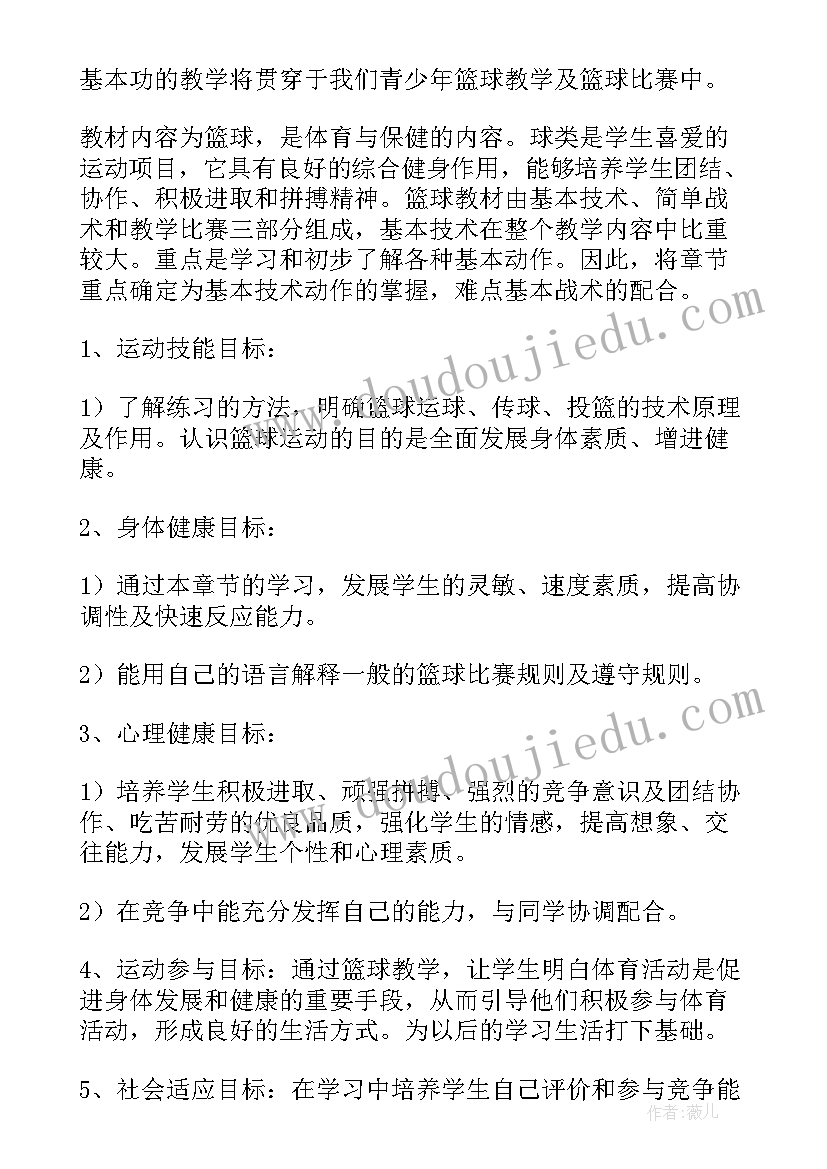 篮球专业队训练计划 篮球训练计划书(优秀5篇)