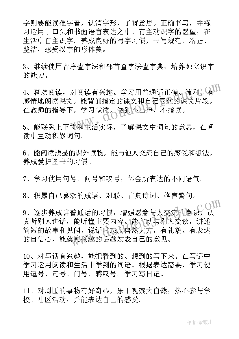 小学二年级下学期语文教学计划部编版(实用6篇)