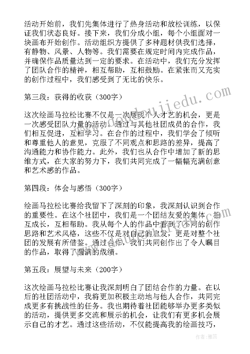 最新社团活动有哪些 画社社团活动心得体会(精选5篇)