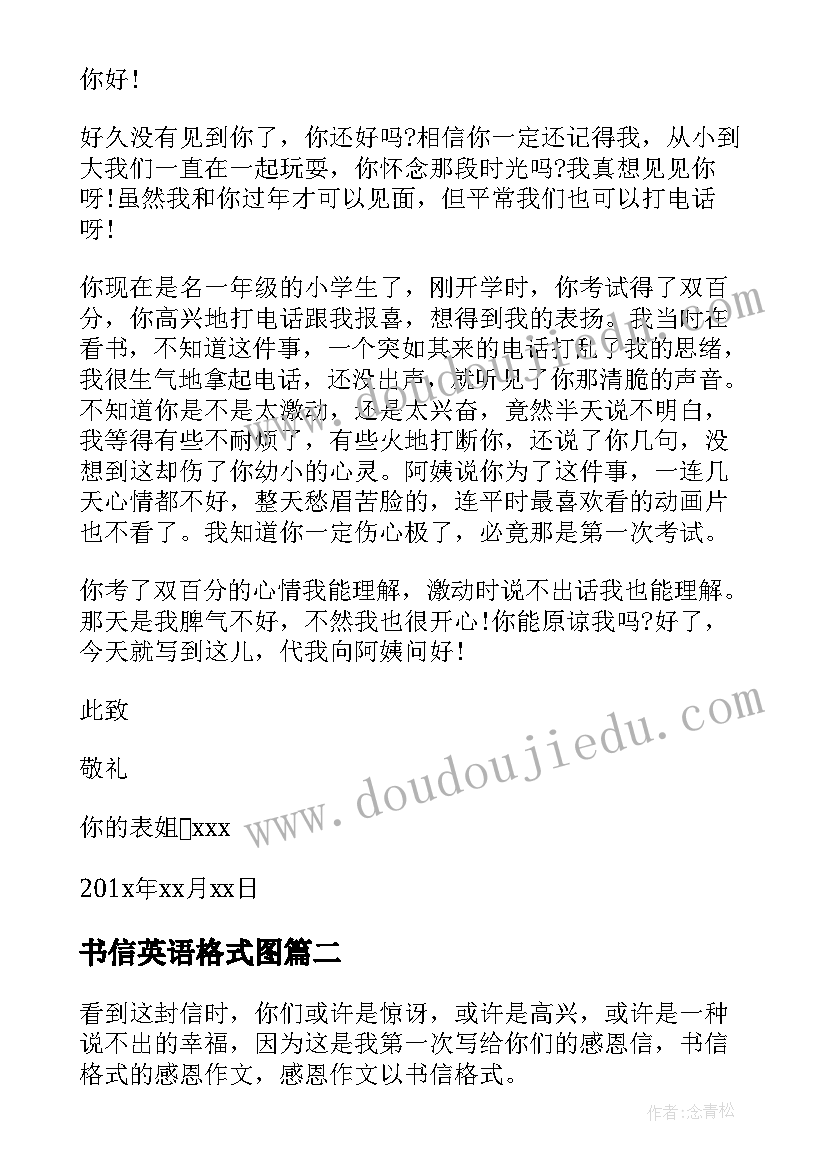 书信英语格式图 英语日记书信格式(精选5篇)