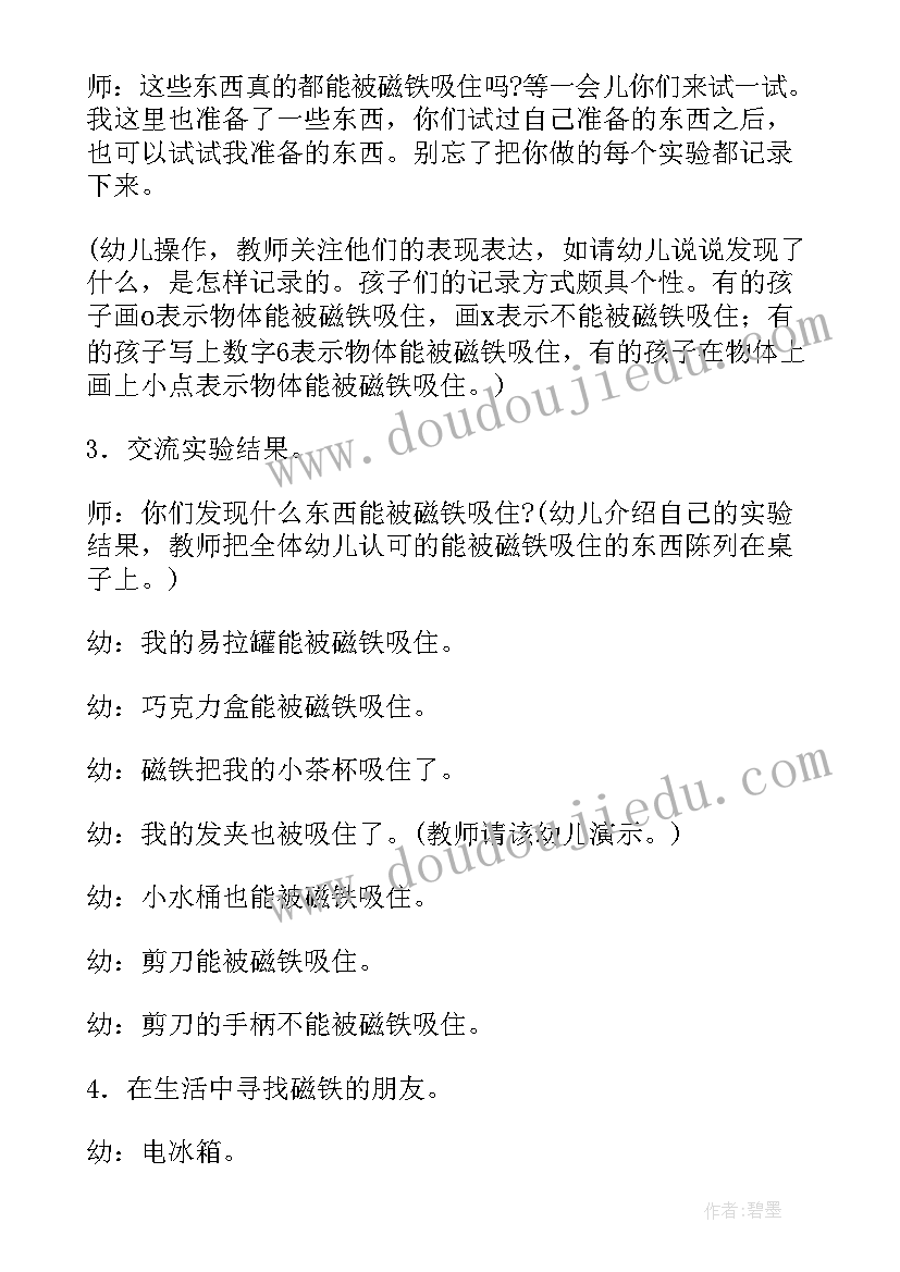 2023年大班科学活动磁铁生宝宝 大班科学活动方案磁铁(精选5篇)