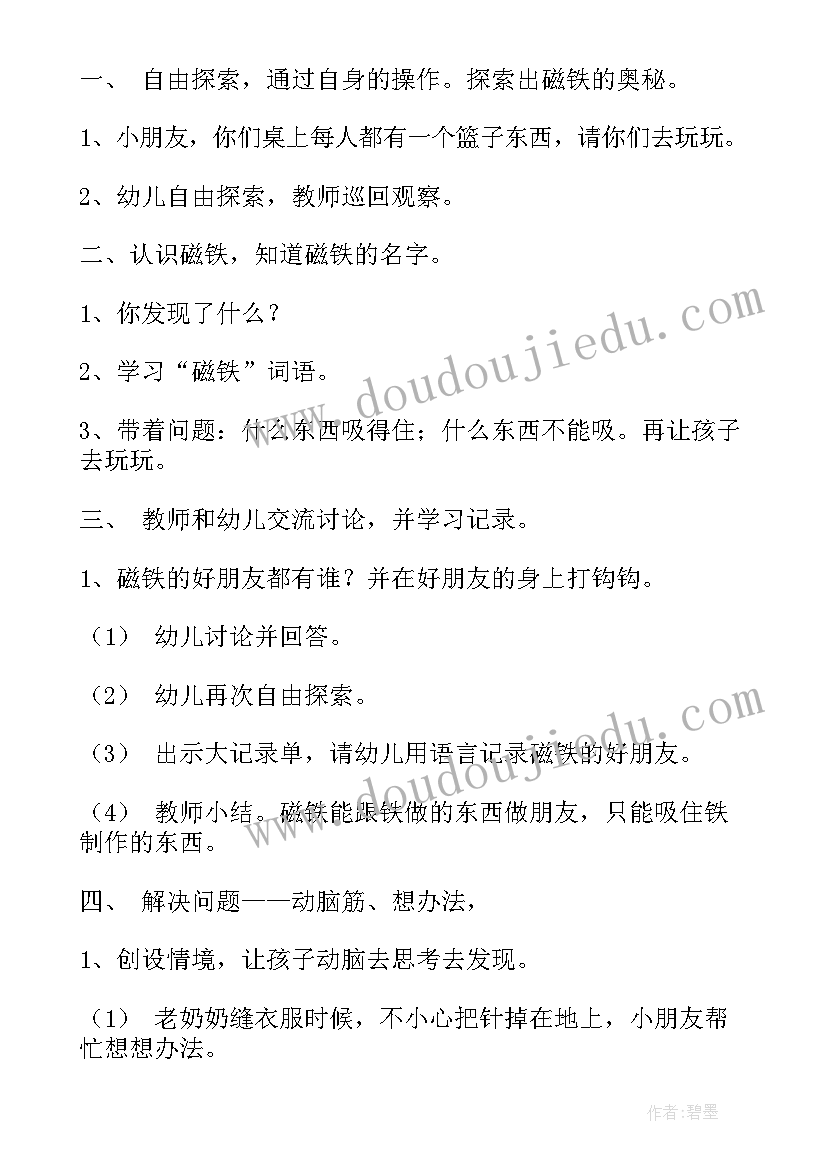 2023年大班科学活动磁铁生宝宝 大班科学活动方案磁铁(精选5篇)