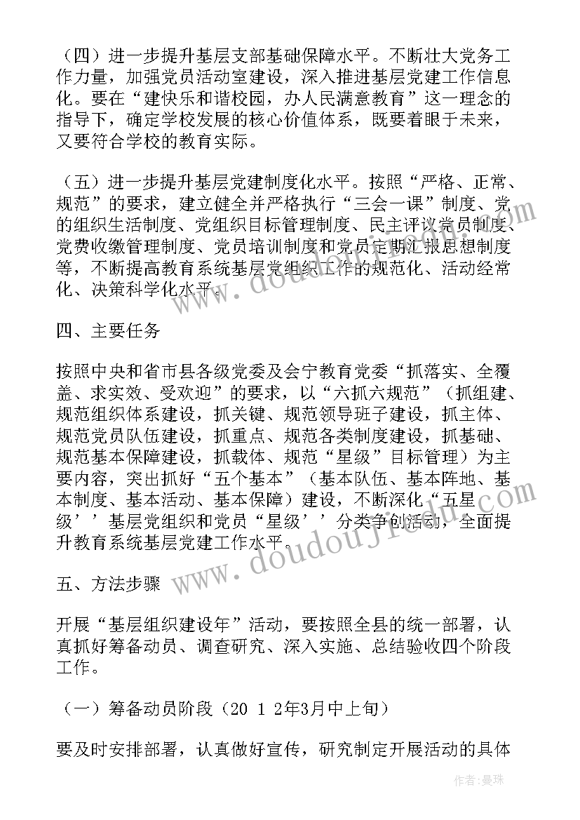 2023年基层组织质量提升年 基层组织建设年整改方案(优质5篇)