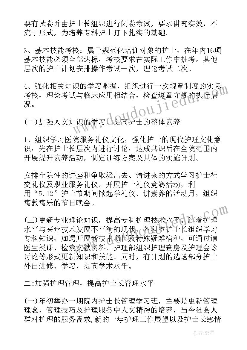 2023年护士职业计划(通用5篇)