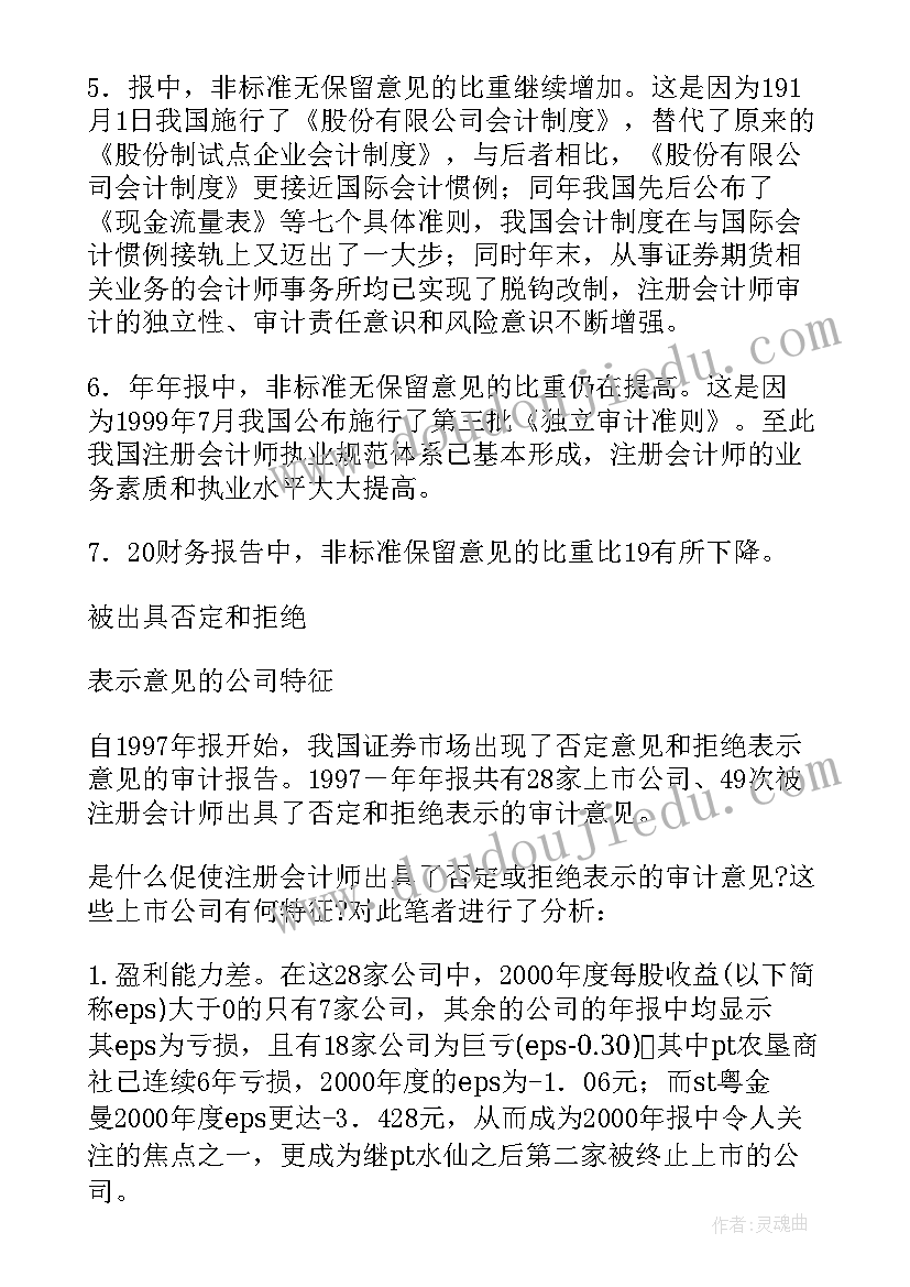 审计报告无保留意见意思 无保留意见审计报告(模板5篇)