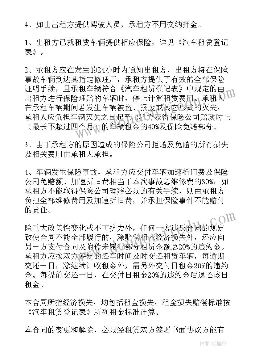 最新汽车合同协议书注意(模板6篇)