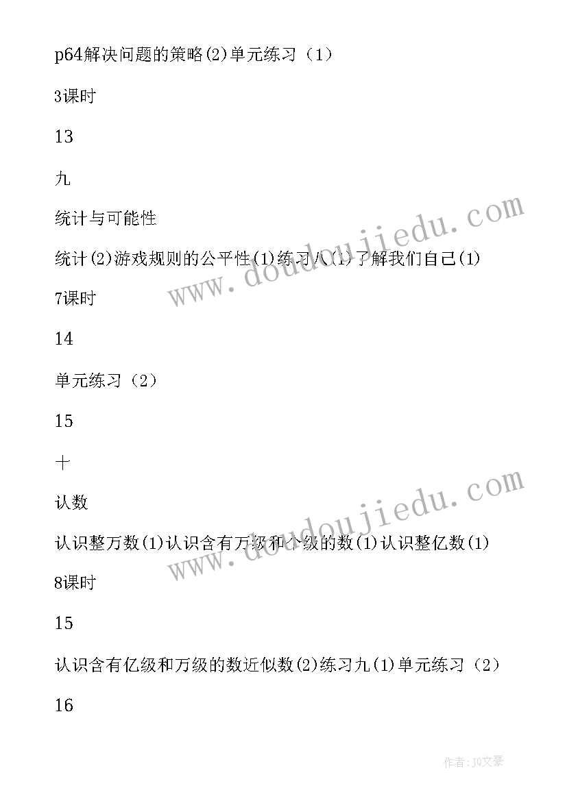 2023年四年级苏教版数学教学计划进度 苏教版四年级数学上学期教学计划(优秀9篇)