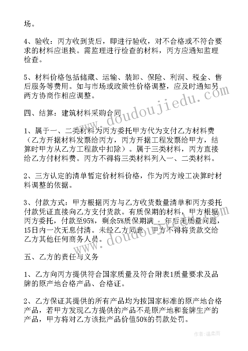 2023年建筑工程采购合同(优秀9篇)