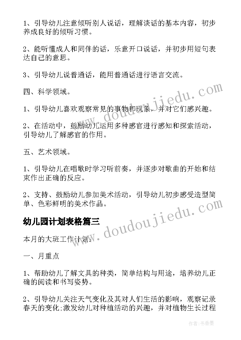 2023年幼儿园计划表格 幼儿园周工作计划(优质7篇)