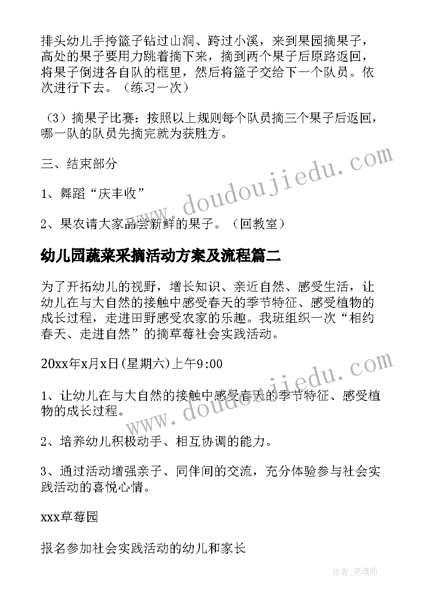 2023年幼儿园蔬菜采摘活动方案及流程(大全5篇)