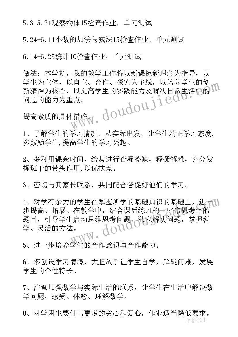 2023年四年级数学学科计划总结(模板10篇)