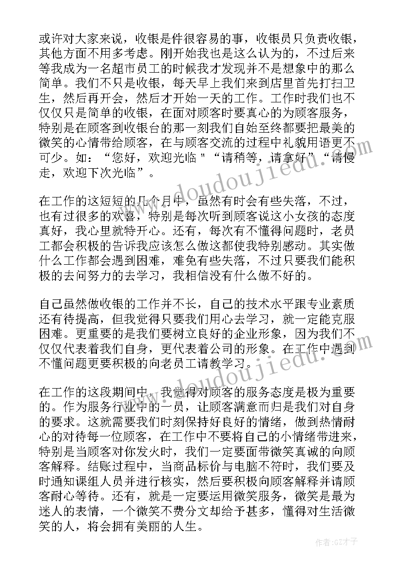 最新收银员年终个人工作总结 收银员个人年终工作总结(精选9篇)