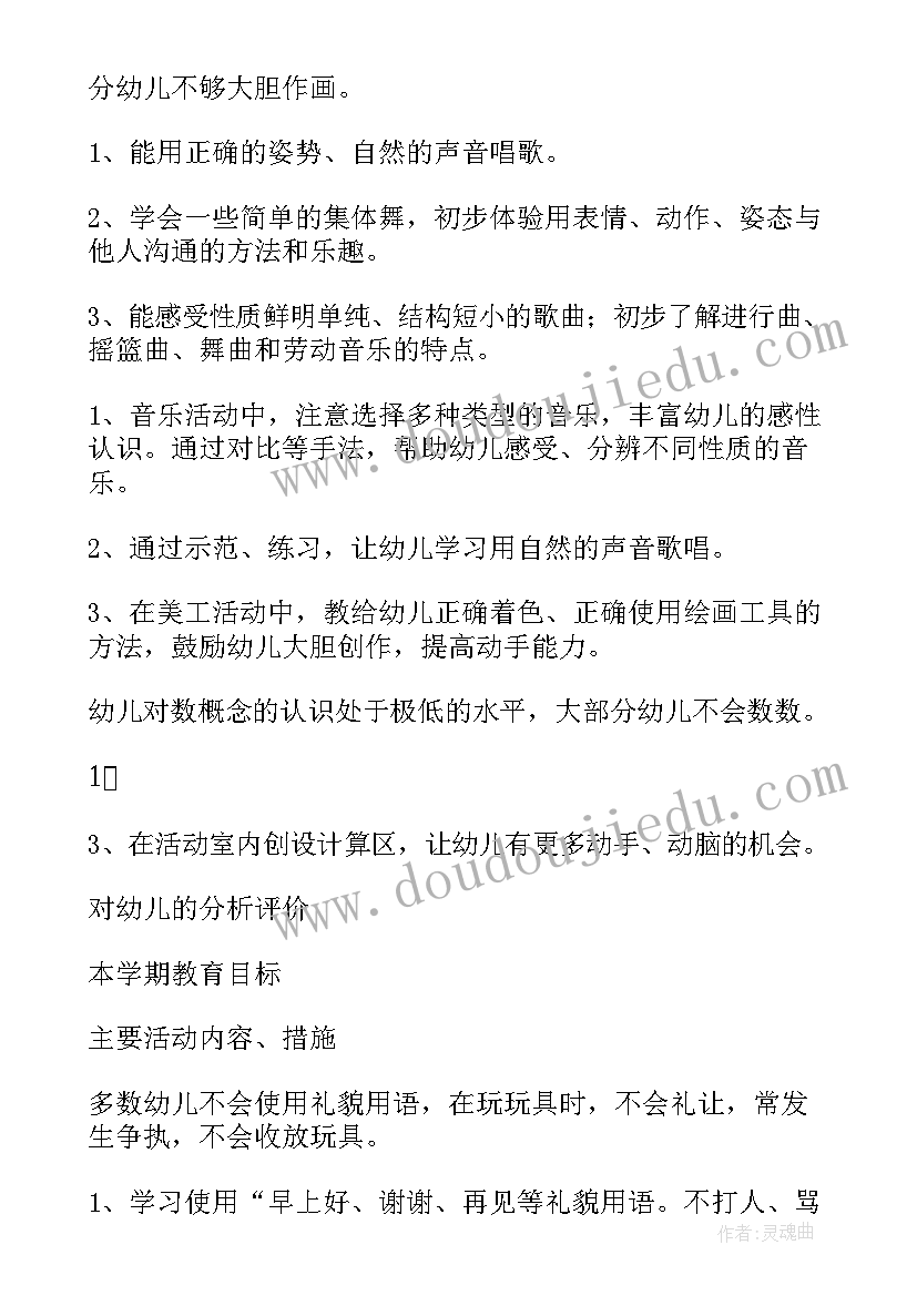 最新小班上学期美术工作计划及目标(汇总10篇)