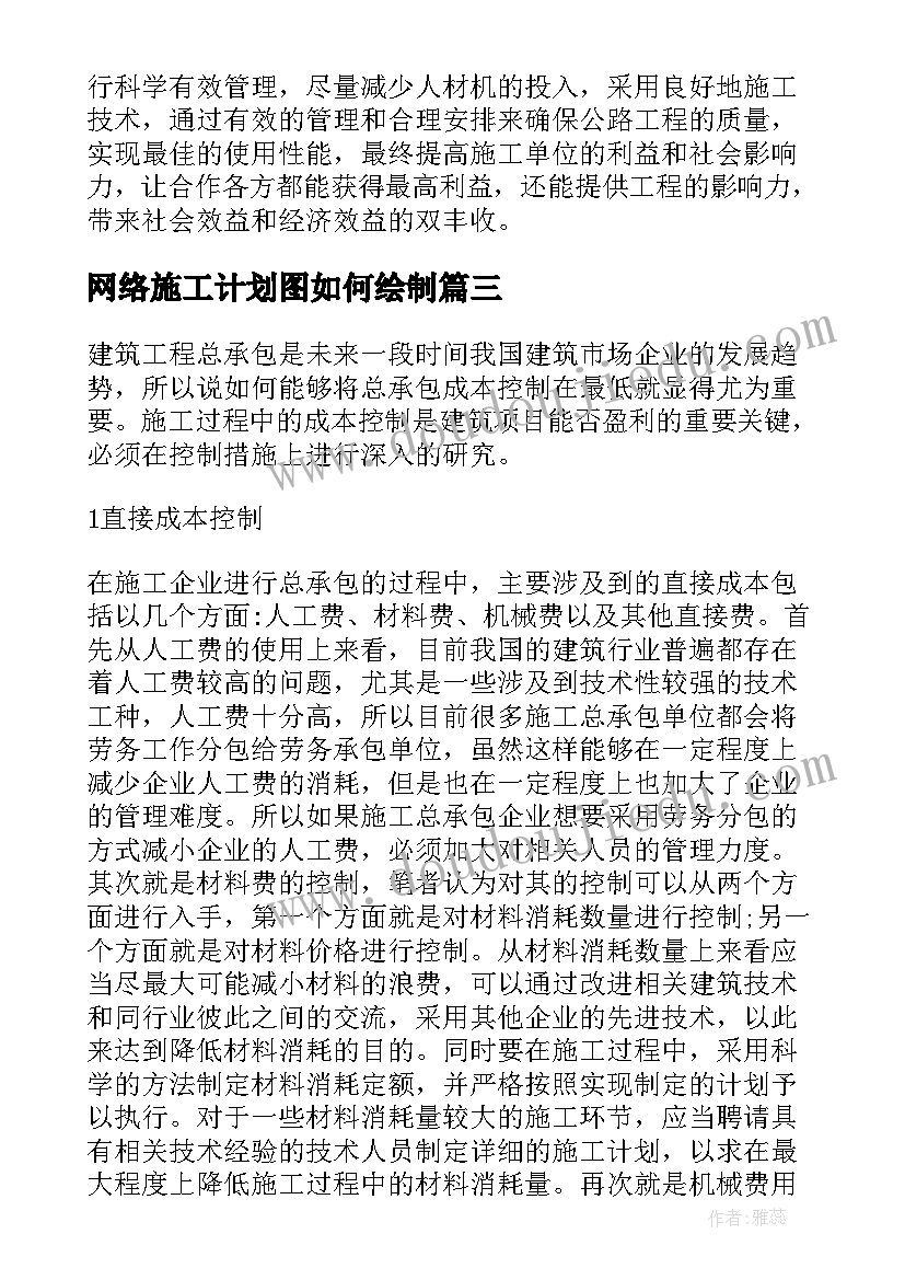 2023年网络施工计划图如何绘制 施工网络计划的分级管理要点有哪些(优秀5篇)