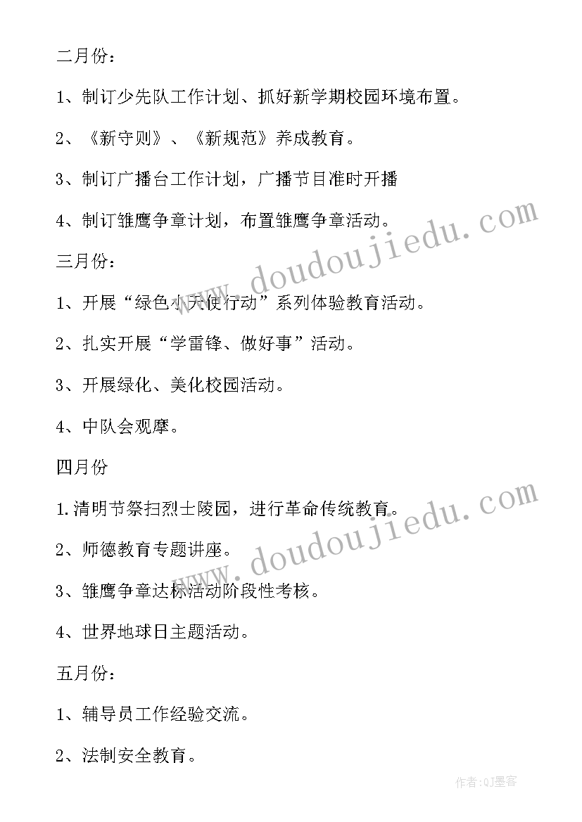 最新学校少先队员工作计划 小学少先队员管理工作计划格式(通用5篇)