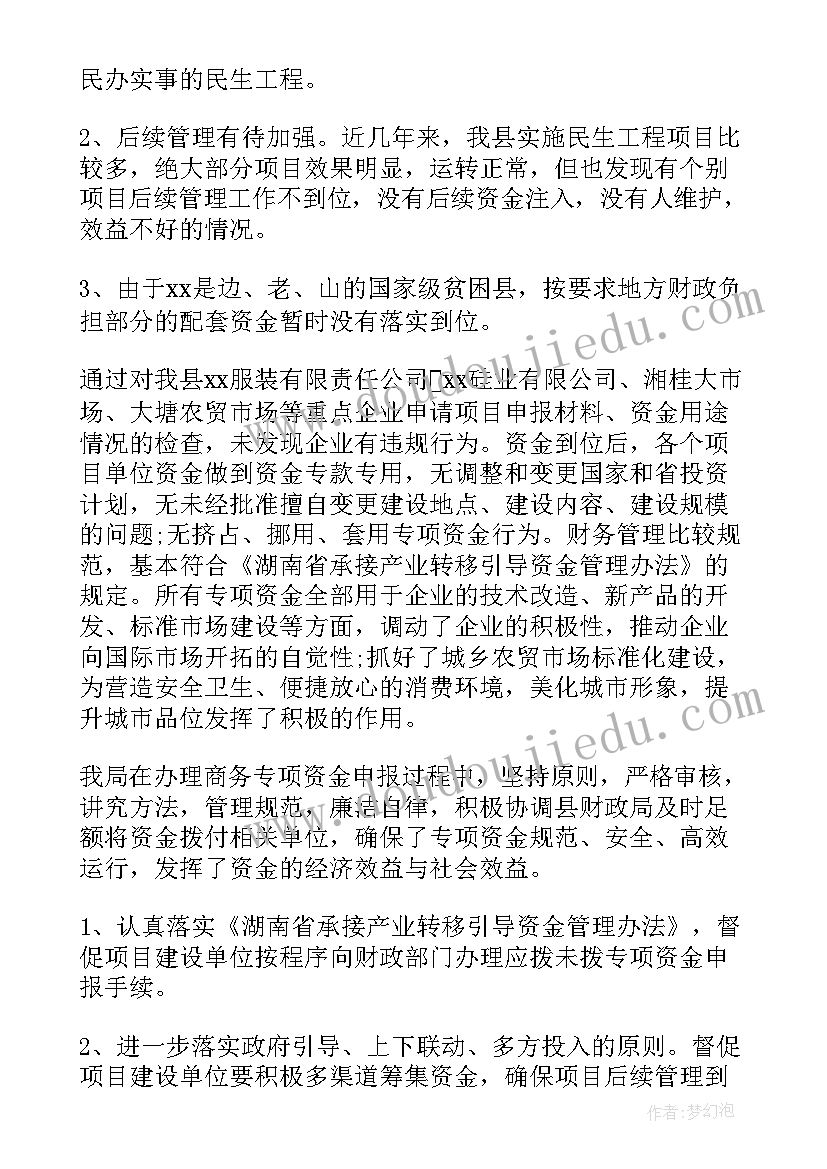 信息化项目检查报告 项目资金检查报告(优质5篇)