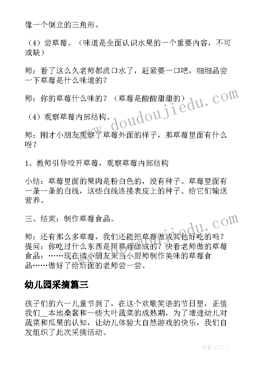 2023年幼儿园采摘 幼儿园采摘活动方案(实用5篇)