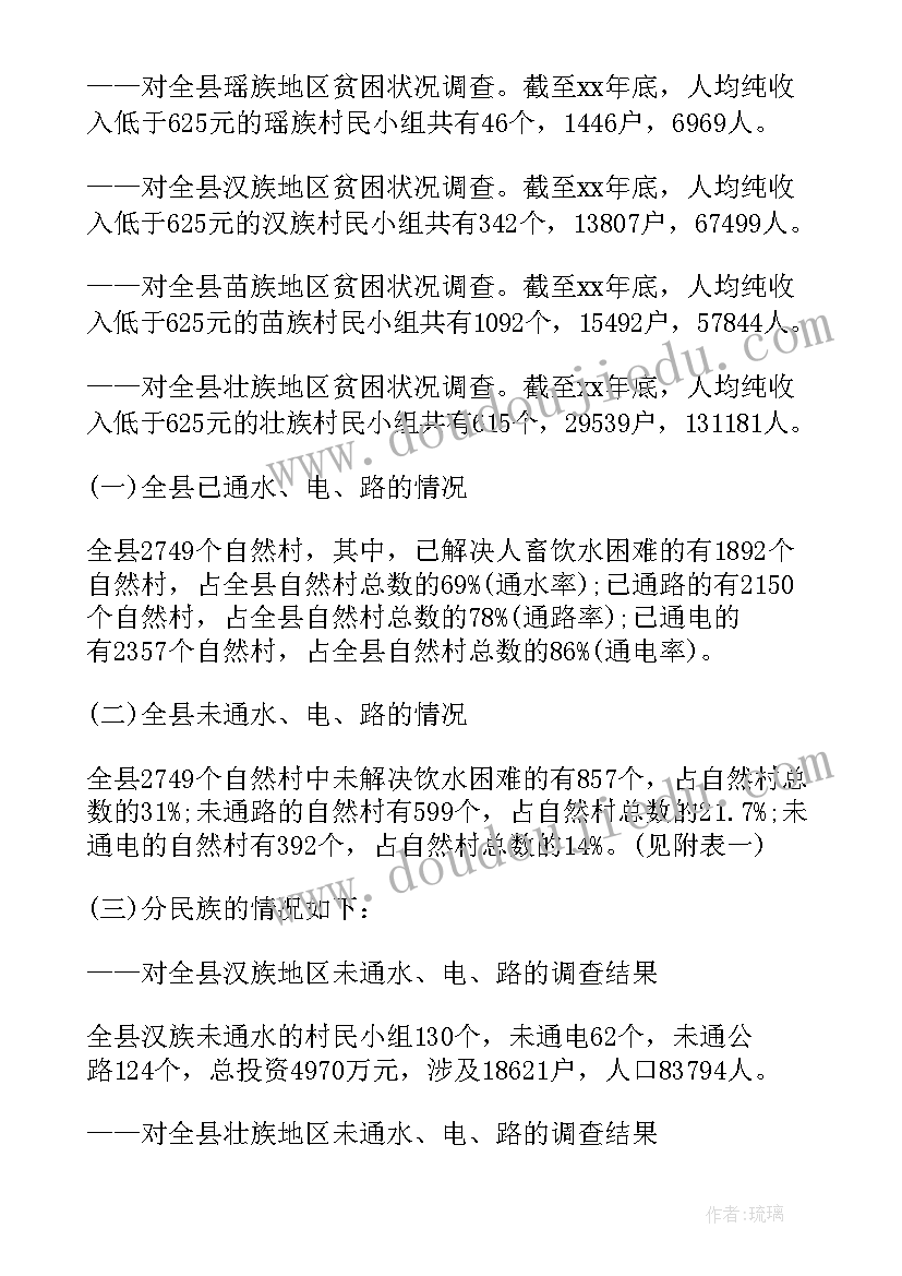 调研报告贫困地区 贫困地区调研报告(大全5篇)