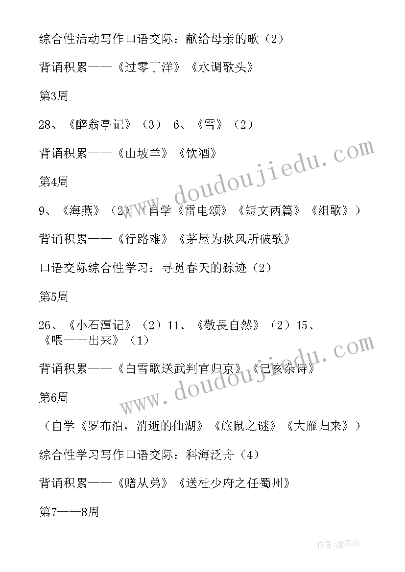 2023年高三语文第二学期计划(通用5篇)