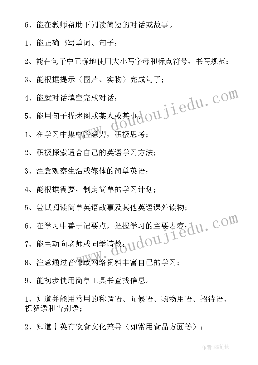 四年级英语活动课教案 四年级英语教学计划(大全5篇)