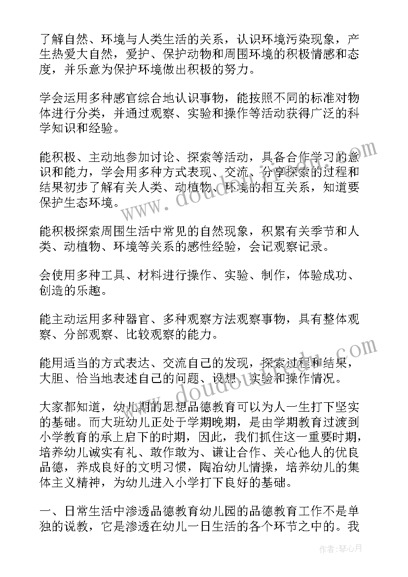 2023年幼儿园大班春季学期班级计划(模板9篇)