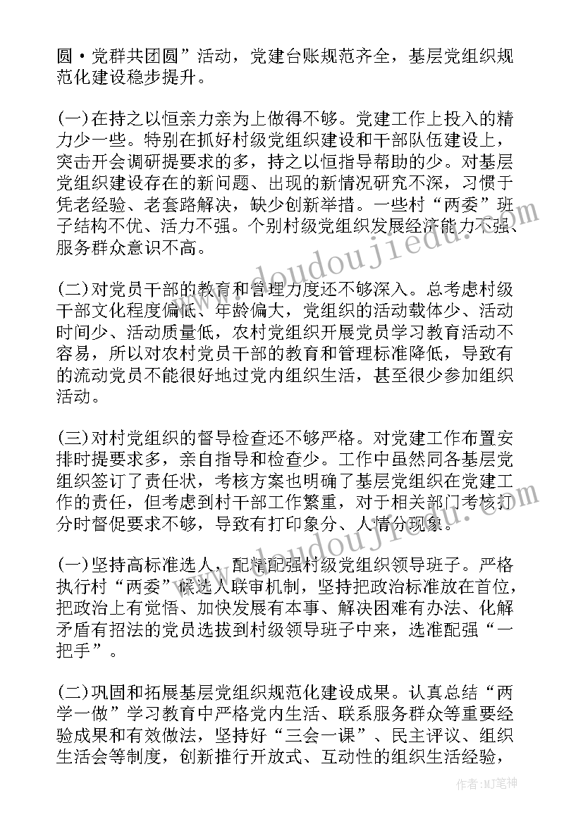 最新大队党支部书记述职报告(模板8篇)