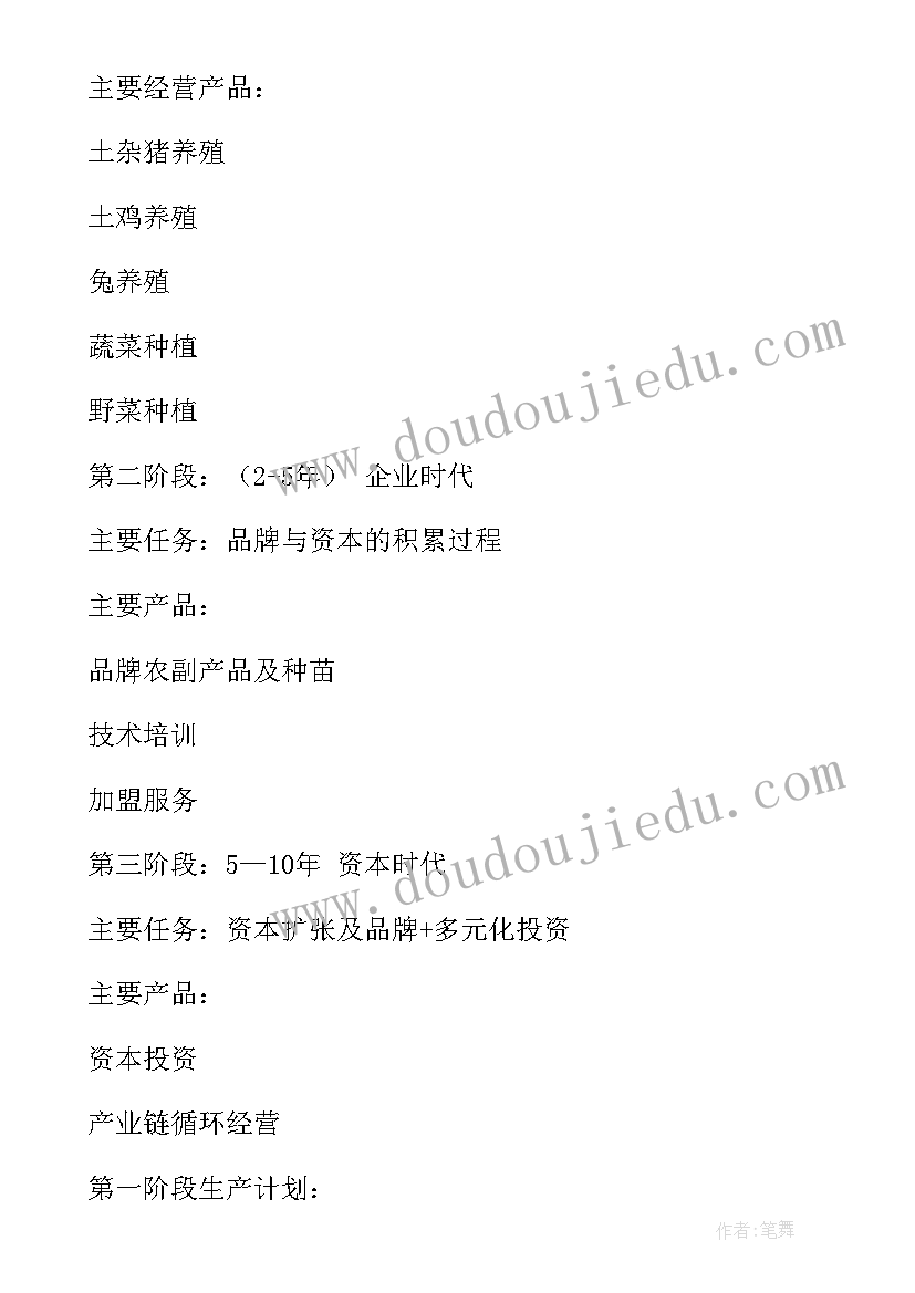 最新开农庄计划书(精选5篇)