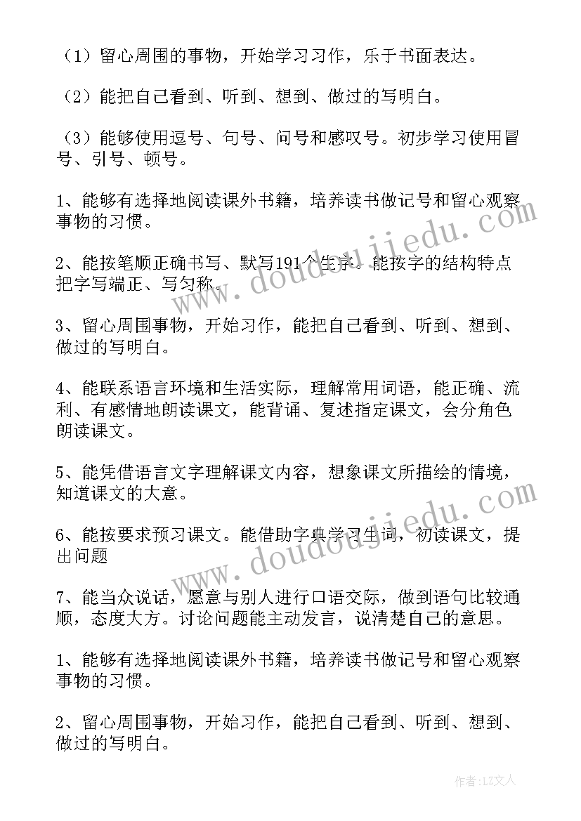 苏教版四年级语文目录表 四年级语文教学计划(精选5篇)